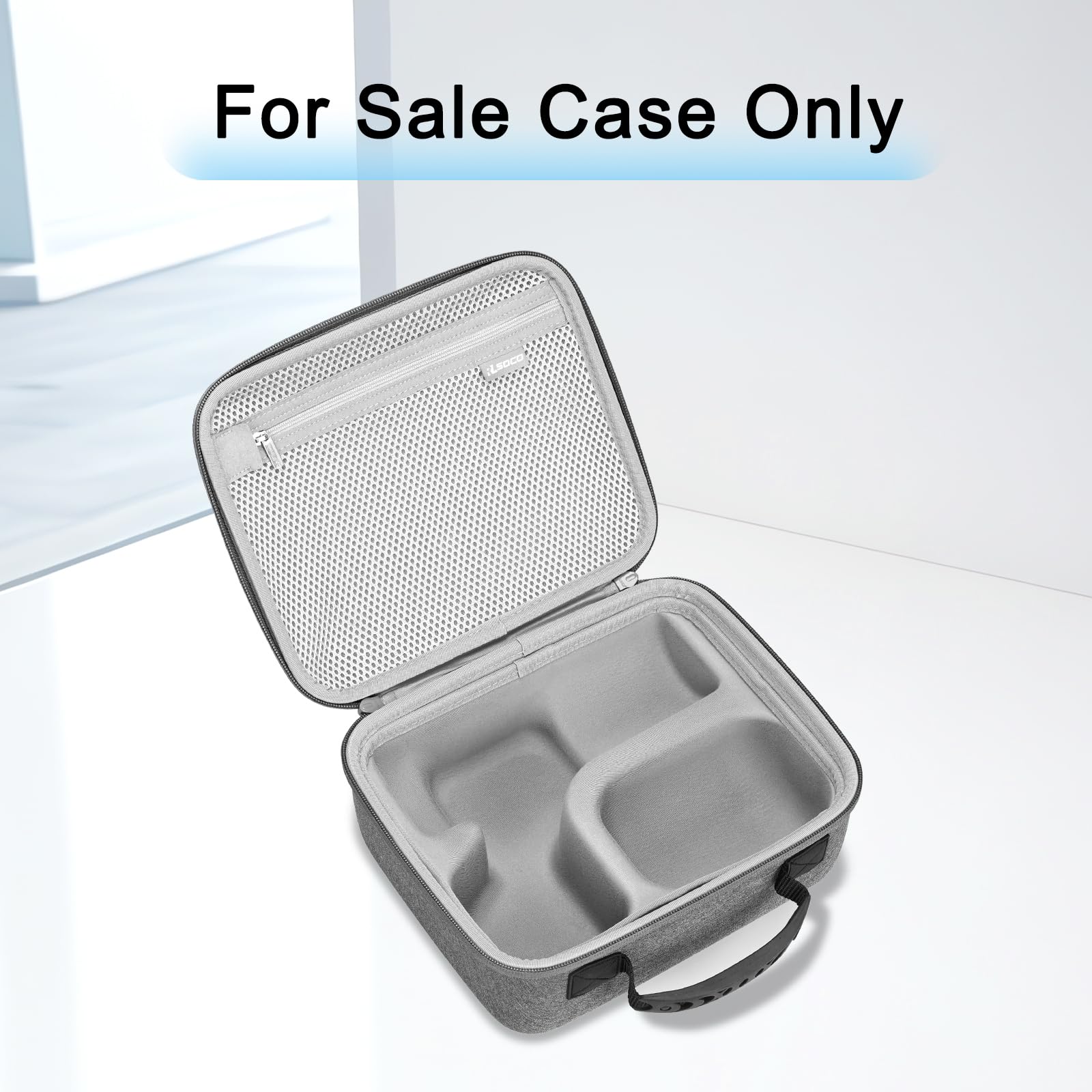 RLSOCO Case for Shure SM7B Dynamic Vocal Microphone & Shure MV7+ / MV7X / MV7 Podcast Dynamic Microphone (Grey)
